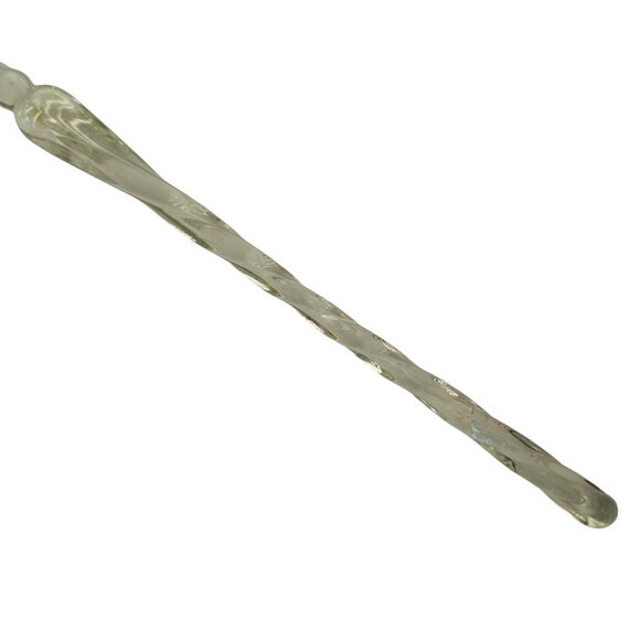 Crystal Glass Dip Fountain Pen With Glass Pen Rest Like New Rainbow Sparkle - Picture 3 of 6